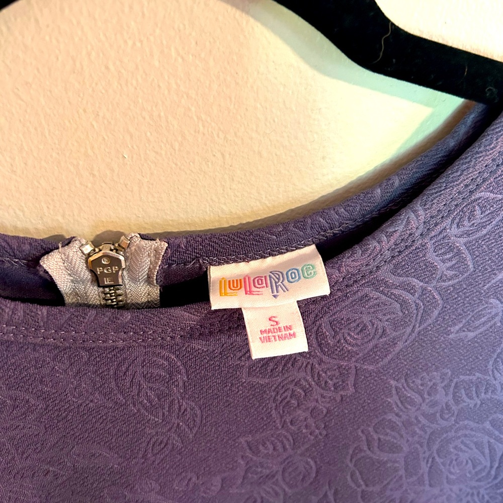 Purple LuLaRoe dress, size small